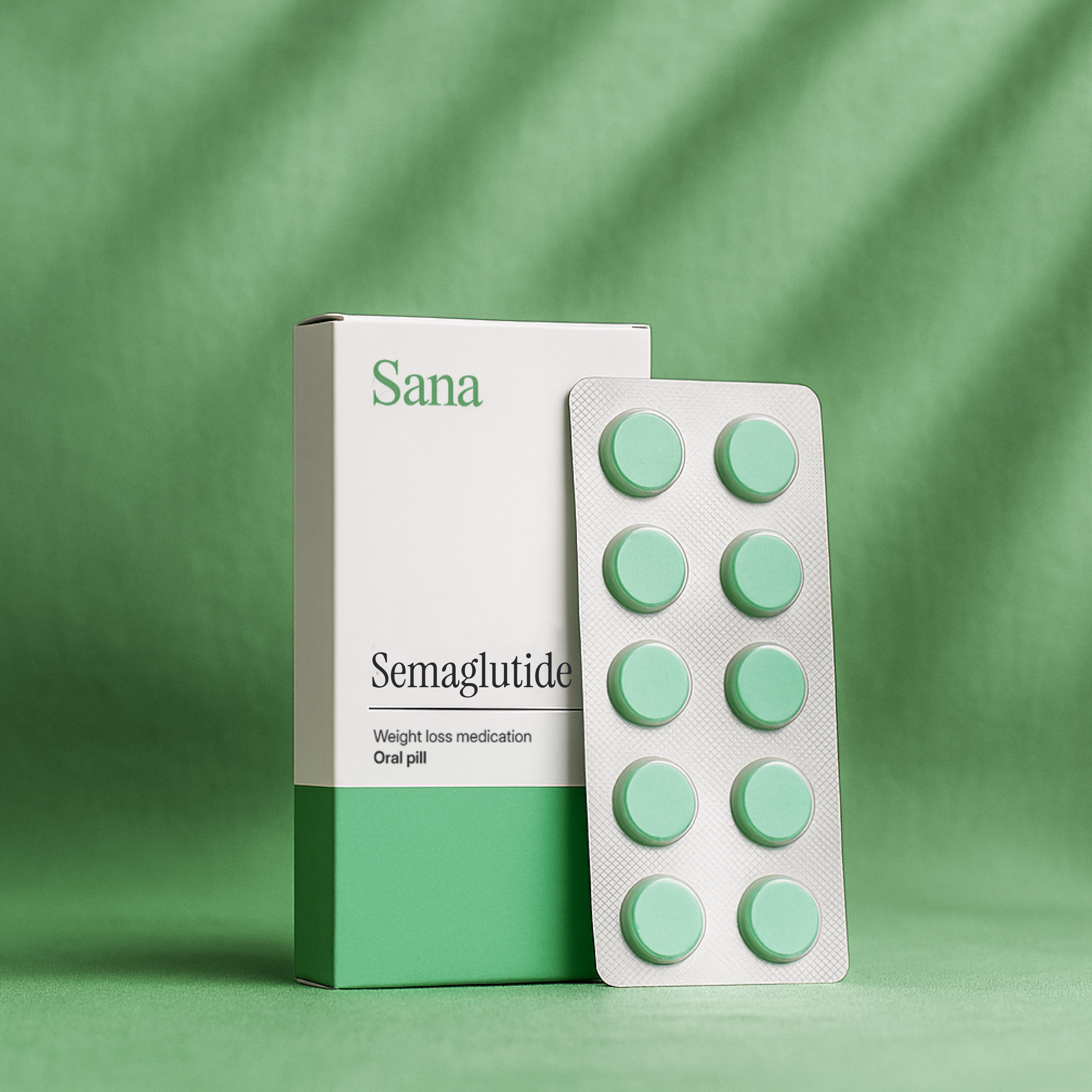 Sana Semaglutide box and blister pack